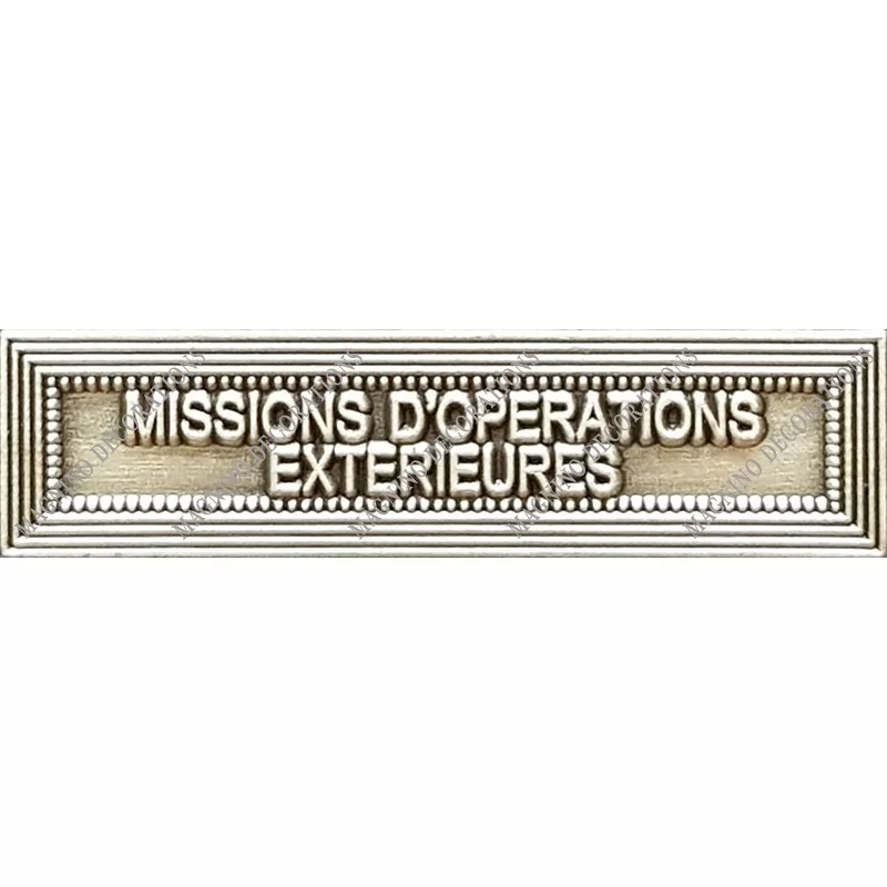 Agrafe MISSIONS D'OPERATIONS EXTERIEURES ordonnance - 210301 - Achetez votre Agrafe MISSIONS D'OPERATIONS EXTERIEURES ordonnance