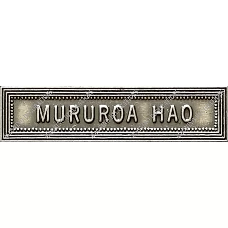 Agrafe MURUROA-HAO ordonnance - 210064 - Achetez votre Agrafe MURUROA-HAO ordonnance - Magnino Décorations - Vente de Médailles 