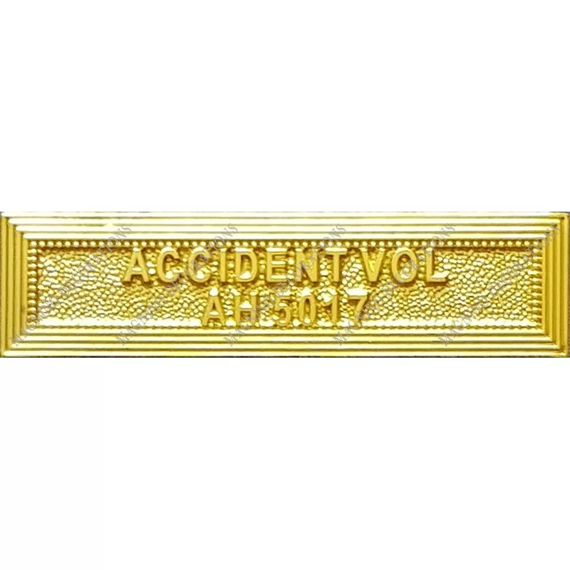 Agrafe ACCIDENT VOL AH 5017 classe Or ordonnance - 210403 - Achetez votre Agrafe ACCIDENT VOL AH 5017 classe Or ordonnance - Mag