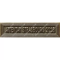 Agrafe ATTENTAT STRASBOURG 2018 classe Bronze ordonnance - 210497 - Achetez votre Agrafe ATTENTAT STRASBOURG 2018 classe Bronze 