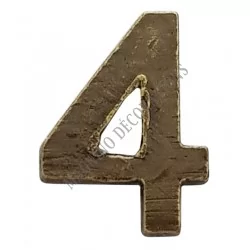 APPLIQUE NUMERO 4 BRONZE POUR MEDAILLE ORDONNANCE - 210116 - Achetez votre APPLIQUE NUMERO 4 BRONZE POUR MEDAILLE ORDONNANCE - M