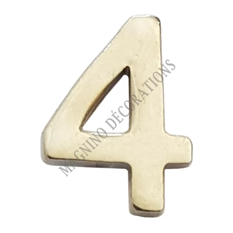 APPLIQUE NUMERO 4 ARGENT POUR MEDAILLE ORDONNANCE - 210117 - Achetez votre APPLIQUE NUMERO 4 ARGENT POUR MEDAILLE ORDONNANCE - M