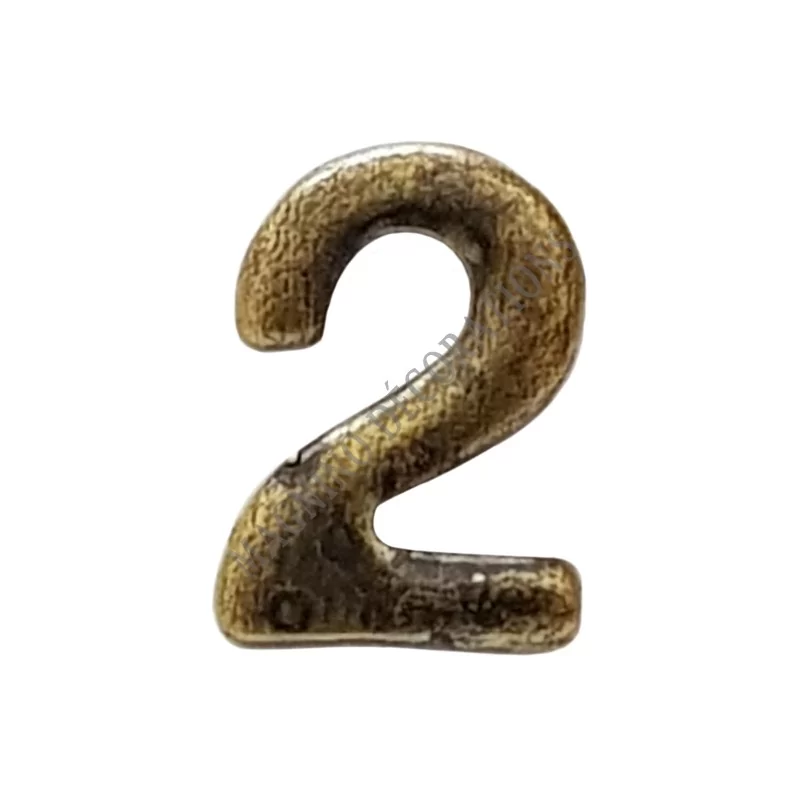 APPLIQUE NUMERO 2 BRONZE POUR BARETTE DIXMUDE - 220114 - Achetez votre APPLIQUE NUMERO 2 BRONZE POUR BARETTE DIXMUDE - Magnino D