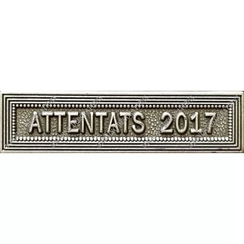 Agrafe ATTENTATS 2017 classe Argent ordonnance - 210477 - Achetez votre Agrafe ATTENTATS 2017 classe Argent ordonnance - Magnino
