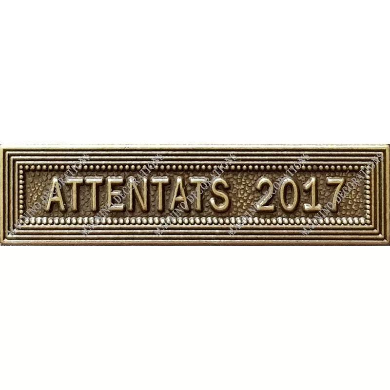 Agrafe ATTENTATS 2017 classe Bronze ordonnance - 210476 - Achetez votre Agrafe ATTENTATS 2017 classe Bronze ordonnance - Magnino