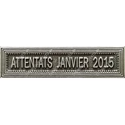Agrafe ATTENTATS JANVIER 2015 classe Argent ordonnance - 210398 - Achetez votre Agrafe ATTENTATS JANVIER 2015 classe Argent ordo