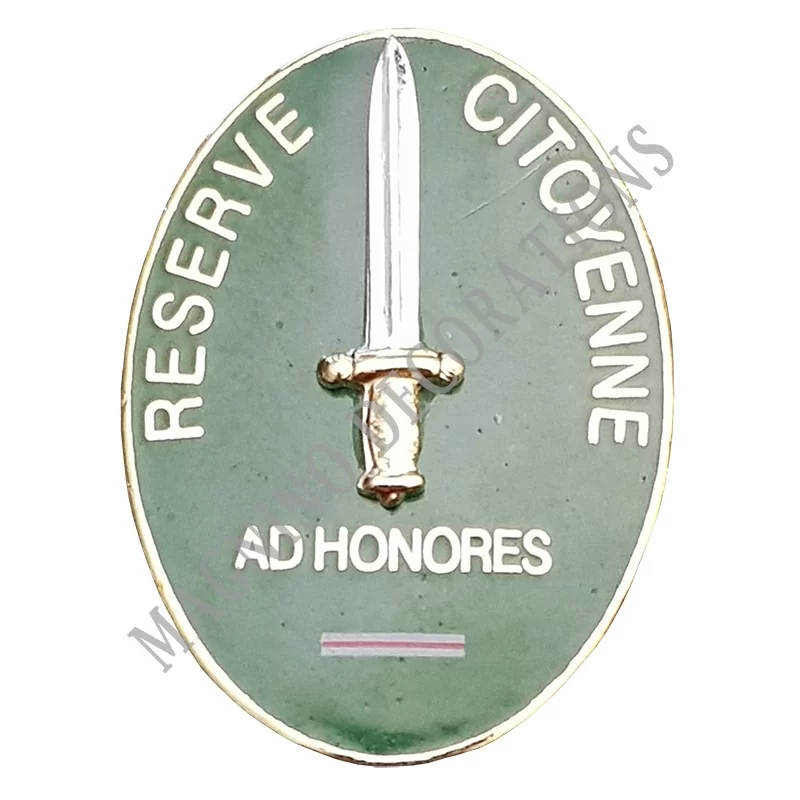 INSIGNE ADJUDANT DE LA RESERVE CITOYENNE - 630094 - Achetez votre INSIGNE ADJUDANT DE LA RESERVE CITOYENNE - Magnino Décorations