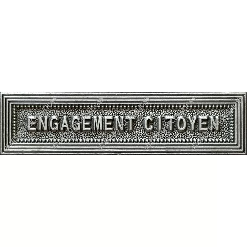 Agrafe ENGAGEMENT CITOYEN classe Argent ordonnance - 210306 - Achetez votre Agrafe ENGAGEMENT CITOYEN classe Argent ordonnance -