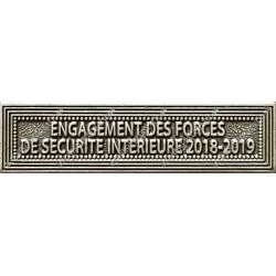 Agrafe ENGAGEMENT DES FORCES DE SECURITE INTERIEURES 2018-2019 (EFSI 2018-2019) classe Argent ordonnance - 210507 - Achetez votr