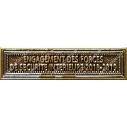 Agrafe ENGAGEMENT DES FORCES DE SECURITE INTERIEURES 2018-2019 (EFSI 2018-2019) classe Bronze ordonnance - 210506 - Achetez votr