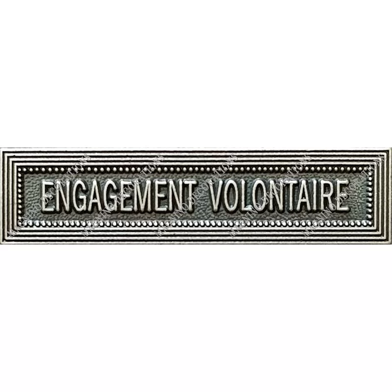 Agrafe ENGAGEMENT VOLONTAIRE classe Argent ordonnance - 210370 - Achetez votre Agrafe ENGAGEMENT VOLONTAIRE classe Argent ordonn