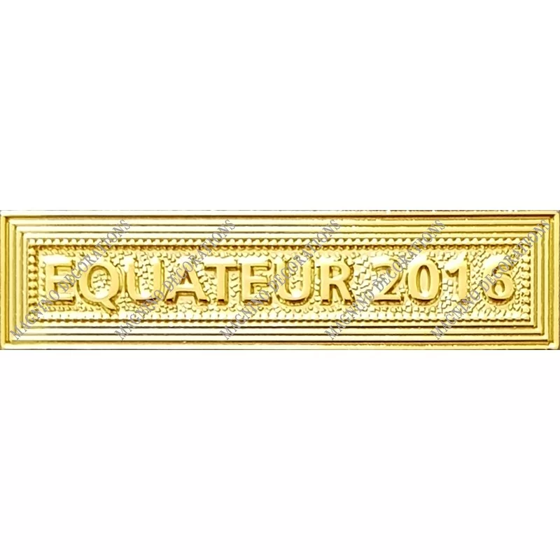 Agrafe EQUATEUR 2016 classe Or ordonnance - 210384 - Achetez votre Agrafe EQUATEUR 2016 classe Or ordonnance - Magnino Décoratio