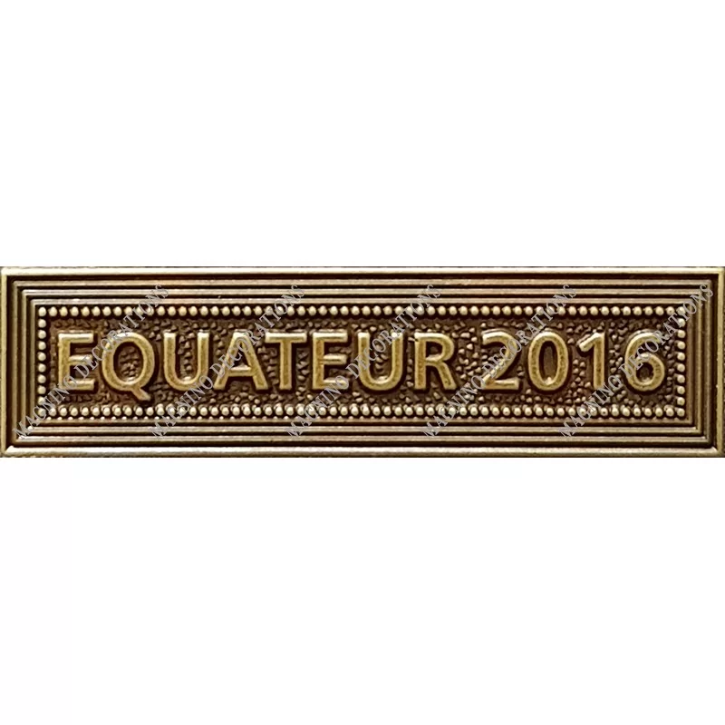 Agrafe EQUATEUR 2016 classe Bronze ordonnance - 210382 - Achetez votre Agrafe EQUATEUR 2016 classe Bronze ordonnance - Magnino D
