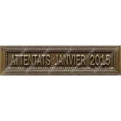 Agrafe ATTENTATS JANVIER 2015 classe Bronze ordonnance - 210397 - Achetez votre Agrafe ATTENTATS JANVIER 2015 classe Bronze ordo