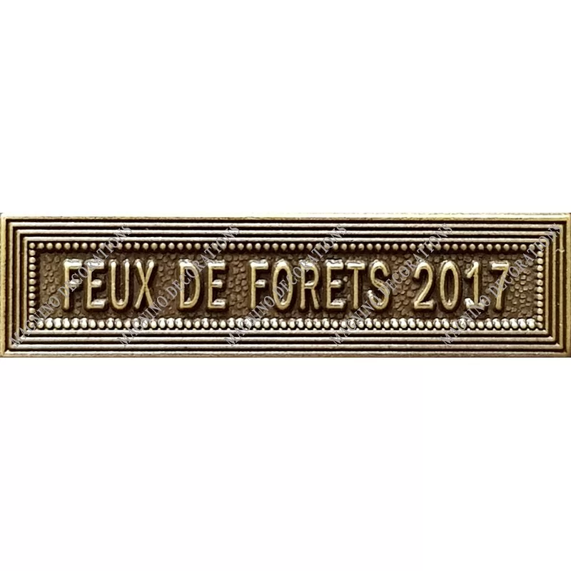 Agrafe FEUX DE FORETS 2017 classe Bronze ordonnance - 210473 - Achetez votre Agrafe FEUX DE FORETS 2017 classe Bronze ordonnance