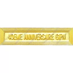 Agrafe 40 ANNIVERSAIRE GIPN classe Or ordonnance - 210426 - Achetez votre Agrafe 40 ANNIVERSAIRE GIPN classe Or ordonnance - Mag