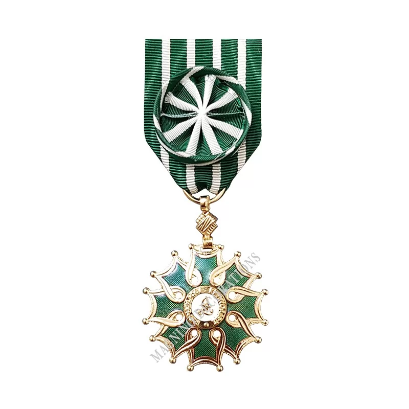Médaille Officier de l'Ordre des Arts et des lettres, Ordonnance, Bronze Doré - 110008 - Achetez votre Médaille Officier de l'Or