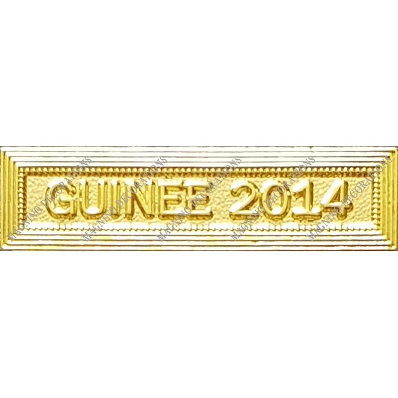 Agrafe GUINEE 2014 classe Or ordonnance - 210417 - Achetez votre Agrafe GUINEE 2014 classe Or ordonnance - Magnino Décorations -