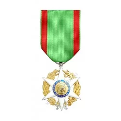 Médaille Chevalier de l'Ordre du Mérite Agricole, Ordonnance, Bronze Argenté - 110089 - Achetez votre Médaille Chevalier de l'Or