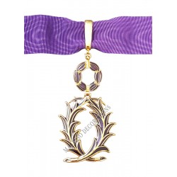 Médaille Commandeur de l'Ordre des Palmes Académiques, Ordonnance, Bronze Doré