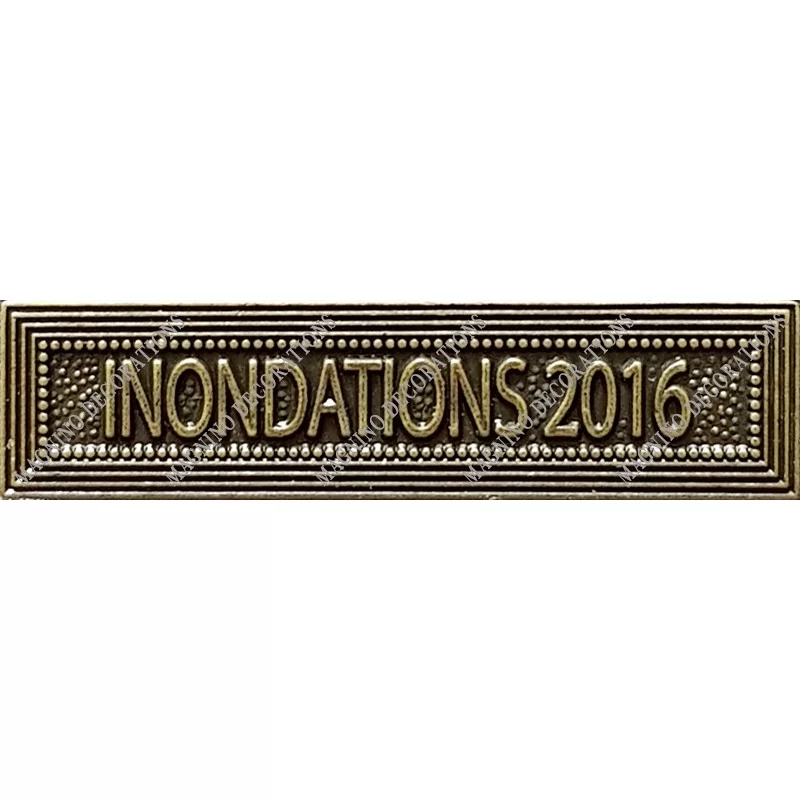 Agrafe INONDATIONS 2016 classe Bronze ordonnance - 210391 - Achetez votre Agrafe INONDATIONS 2016 classe Bronze ordonnance - Mag