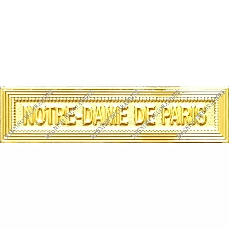 Agrafe NOTRE DAME DE PARIS classe Or ordonnance - 210505 - Achetez votre Agrafe NOTRE DAME DE PARIS classe Or ordonnance - Magni