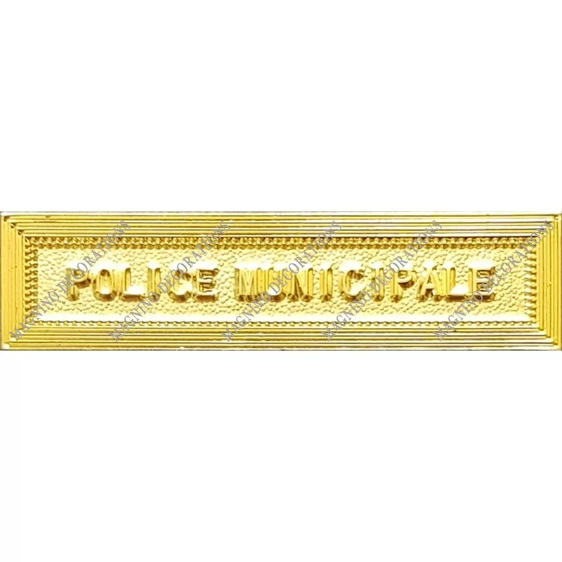 Agrafe POLICE MUNICIPALE classe Or ordonnance - 210447 - Achetez votre Agrafe POLICE MUNICIPALE classe Or ordonnance - Magnino D