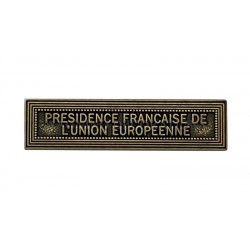 Agrafe présidence française de l'union européenne classe bronze