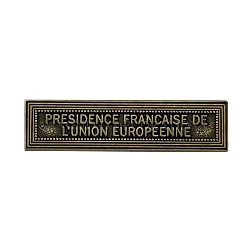 Agrafe présidence française de l'union européenne classe bronze