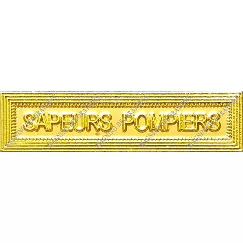 Agrafe SAPEURS POMPIERS classe Or ordonnance - 210357 - Achetez votre Agrafe SAPEURS POMPIERS classe Or ordonnance - Magnino Déc