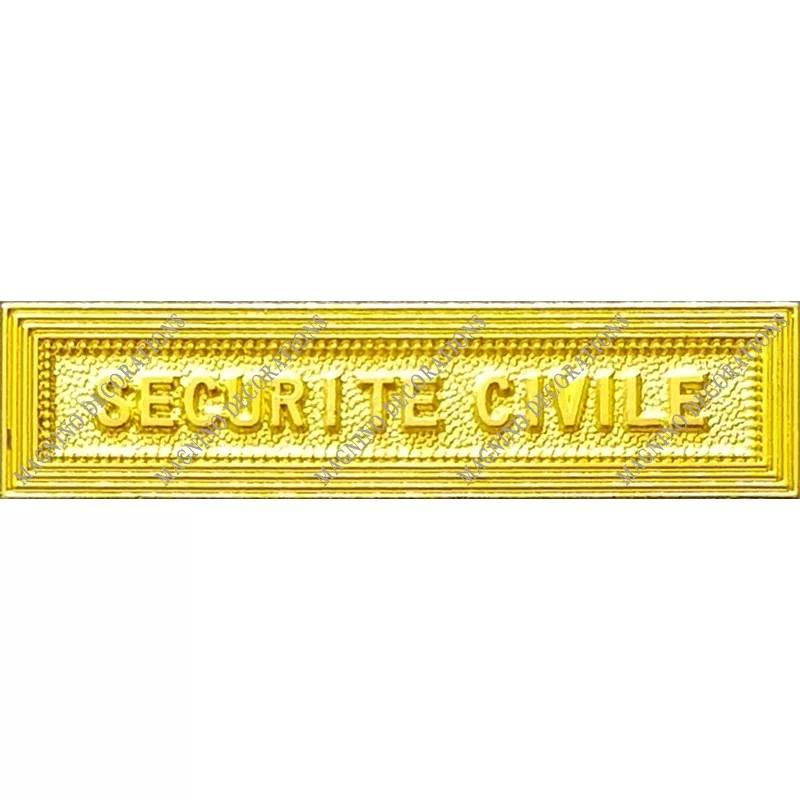 Agrafe SECURITE CIVILE classe Or ordonnance - 210327 - Achetez votre Agrafe SECURITE CIVILE classe Or ordonnance - Magnino Décor