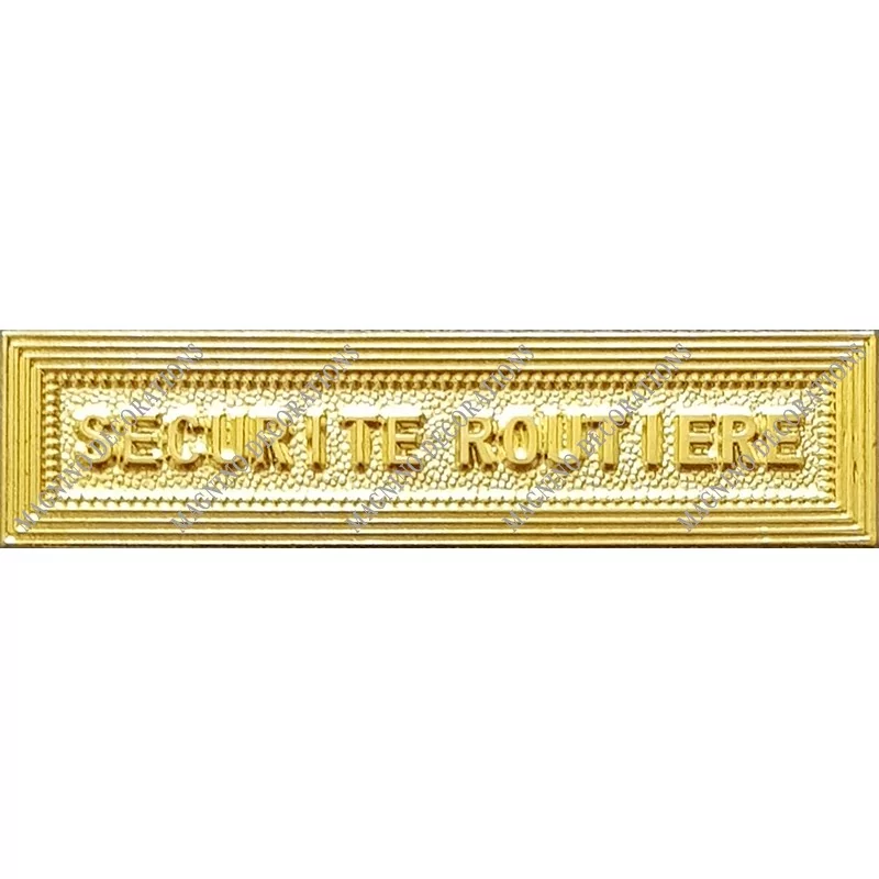 Agrafe SECURITE ROUTIERE classe Or ordonnance - 210324 - Achetez votre Agrafe SECURITE ROUTIERE classe Or ordonnance - Magnino D