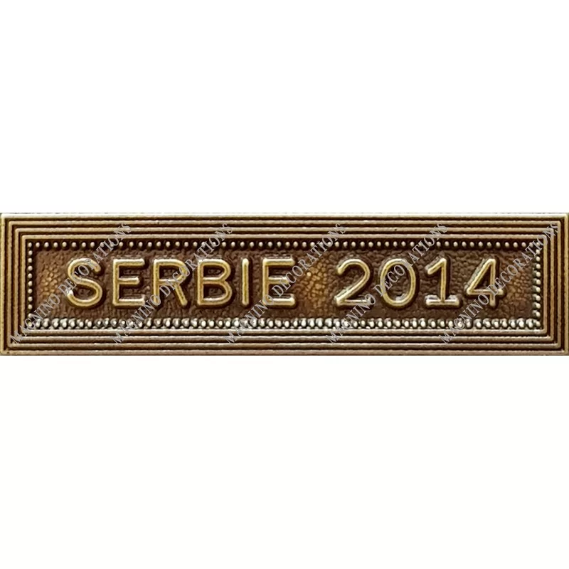 Agrafe SERBIE 2014 classe Bronze ordonnance - 210433 - Achetez votre Agrafe SERBIE 2014 classe Bronze ordonnance - Magnino Décor