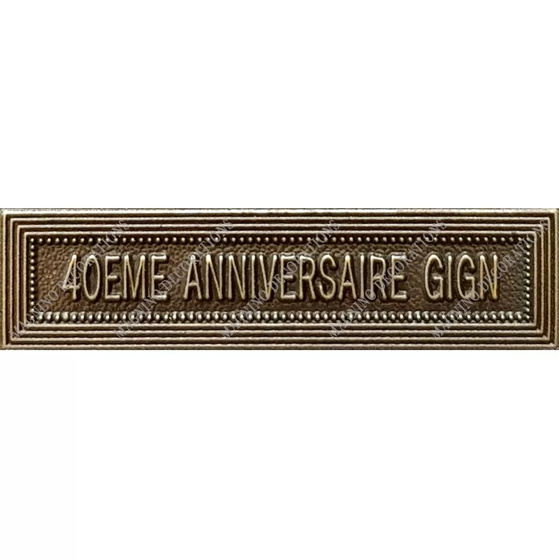 Agrafe 40 ANNIVERSAIRE GIGN classe Bronze ordonnance - 210441 - Achetez votre Agrafe 40 ANNIVERSAIRE GIGN classe Bronze ordonnan