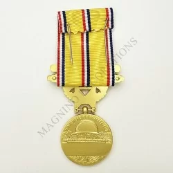 MEDAILLE D'HONNEUR DES SAPEURS POMPIERS 40 ANS D'ANCIENNETE REVERS