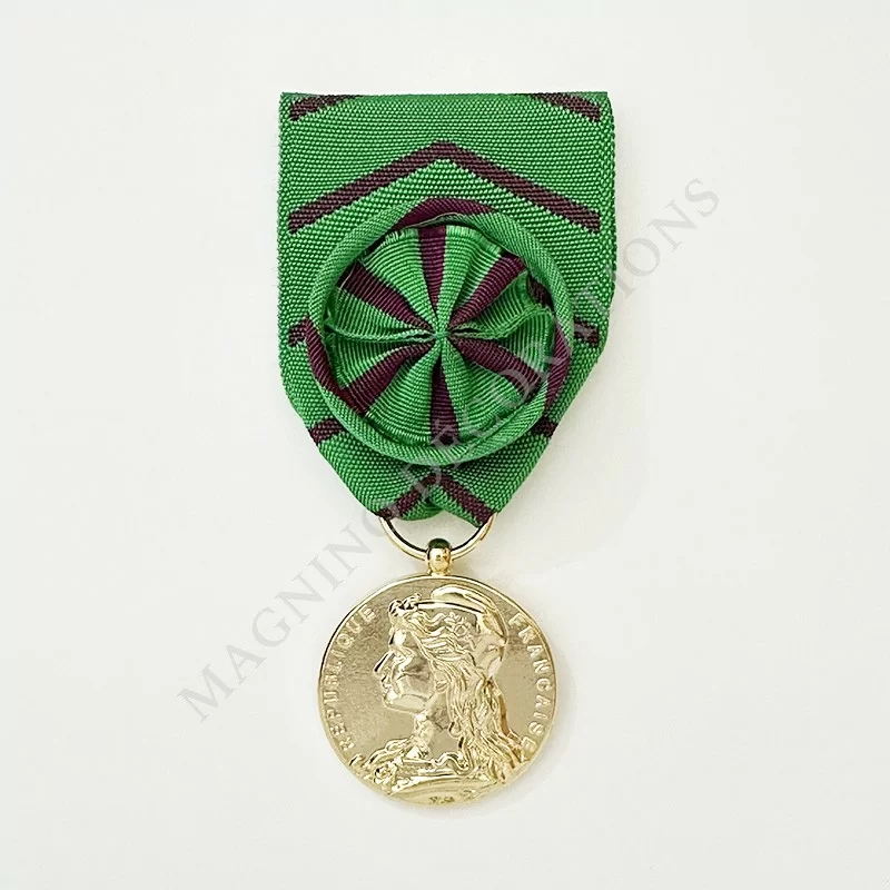 Médaille d'honneur de l'administration pénitentiaire classe or avers