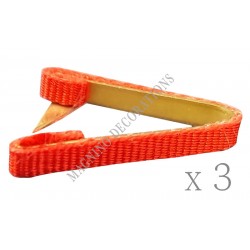 Lot de 3 fixe ruban de boutonnière de 2 mm de large