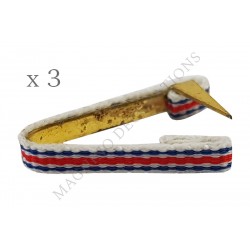 Lot de 3 fixe ruban de boutonnière, SERVICE DE SANTE