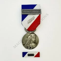 PACK VIOLENCES URBAINES DE LA MEDAILLE DE LA SECURITE INTERIEURES CLASSE ARGENT AVERS
