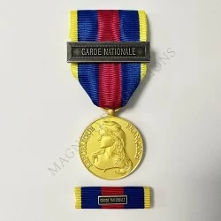 Pack médaille des réservistes volontaires de la défense et de la sécurité intérieure, classe argent, garde nationale