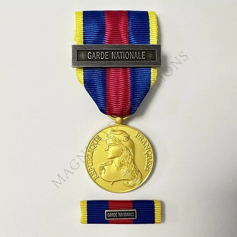 Pack médaille des réservistes volontaires de la défense et de la sécurité intérieure, classe argent, garde nationale