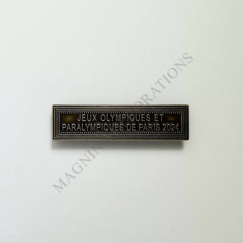AGRAFE JEUX OLYMPIQUES ET PARALYMPIQUES DE PARIS 2024 BRONZE