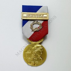 MEDAILLE DE LA SECURITE INTERIEURE AGRAFE JEUX OLYMPIQUES ET PARALYMPIQUES DE PARIS 2024 CLASSE OR