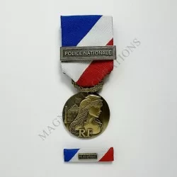 PACK MEDAILLE DE LA SECURITE INTERIEURE POLICE NATIONALE CLASSE BRONZE