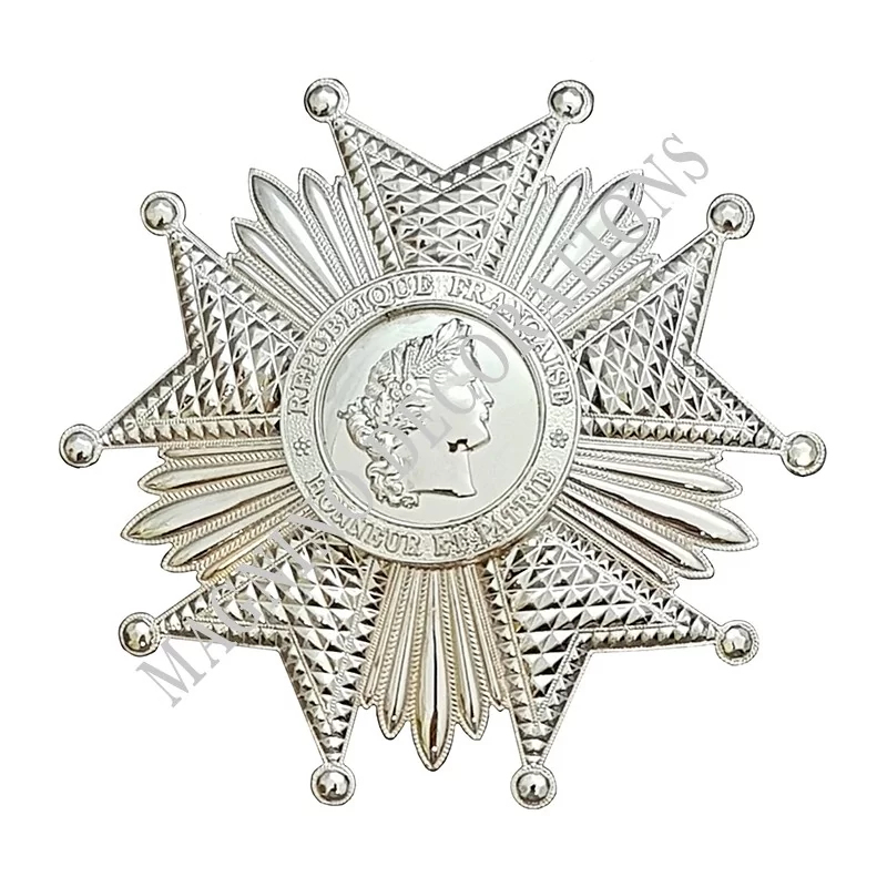 Plaque Grand Officier de l'Ordre de la Légion d'Honneur, Bronze argenté - 110656 - Achetez votre Plaque Grand Officier de l'Ordr