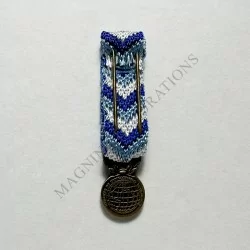 Médaille de l'engagement ultramarin classe bronze réduction revers Médaille de l'engagement ultramarin classe bronze réduction revers