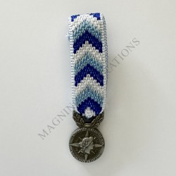 Médaille de l'engagement ultramarin classe argent réduction avers