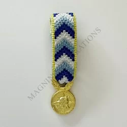 Médaille de l'engagement ultramarin classe or réduction avers