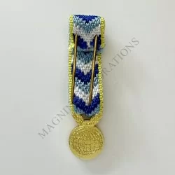 Médaille de l'engagement ultramarin classe or réduction revers Médaille de l'engagement ultramarin classe or réduction revers