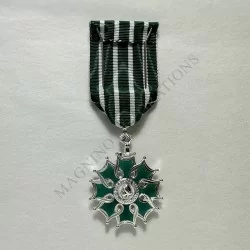 Médaille Chevalier de l'Ordre des Arts et des lettres, argent massif revers